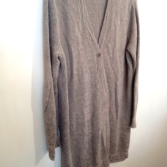 Jones New York Jacquard Terry Velour Duster - Picture 10 of 16
